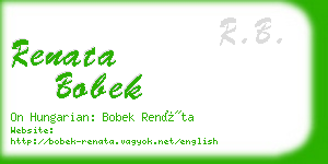 renata bobek business card